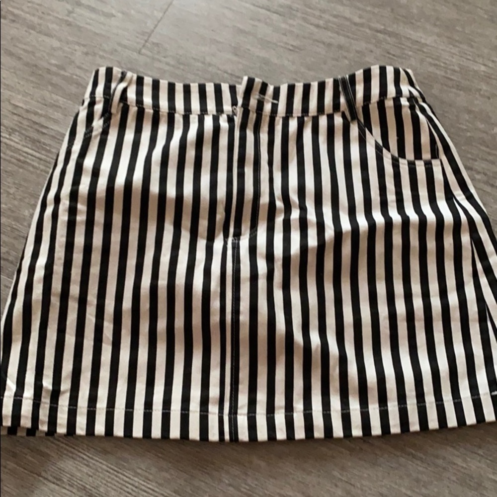 Black and white skirt